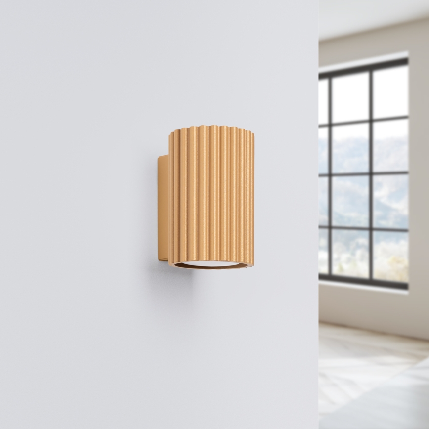 Brilagi - Zidna svjetiljka CRESTO 1xGU10/10W/230V 10 cm zlatna