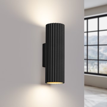 Brilagi - Zidna svjetiljka CRESTO 2xGU10/10W/230V 20 cm crna
