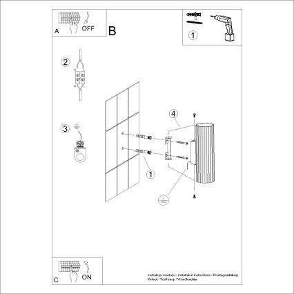 Brilagi - Zidna svjetiljka CRESTO 2xGU10/10W/230V 20 cm krem