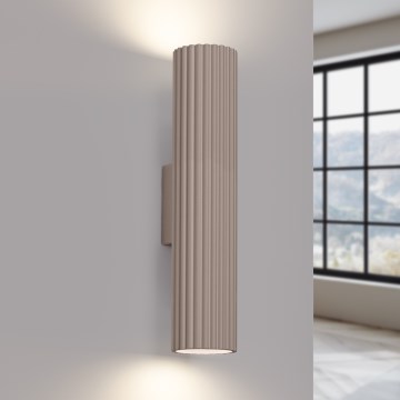 Brilagi - Zidna svjetiljka CRESTO 2xGU10/10W/230V 20 cm taupe