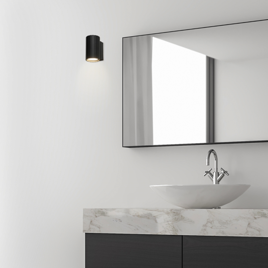 Brilagi - Zidna svjetiljka CRISPINA 1xGU10/10W/230V 10 cm crna