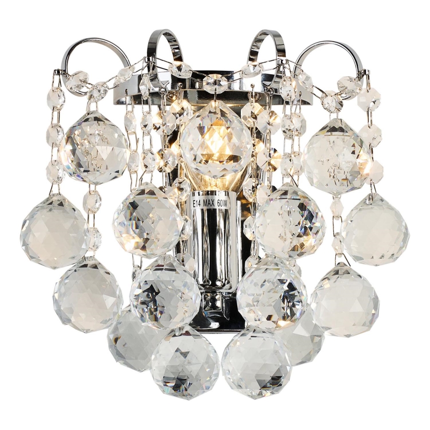 Brilagi - Zidna svjetiljka CRYSTAL 1xE14/60W/230V sjajni krom