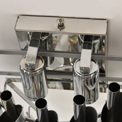 Brilagi - Zidna svjetiljka ECLIPSE 2xE14/10W/230V srebrna