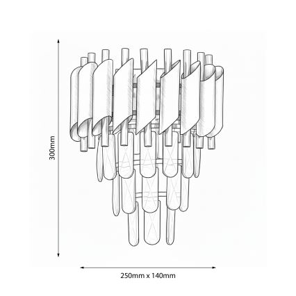 Brilagi - Zidna svjetiljka ECLIPSE 2xE14/10W/230V zlatna