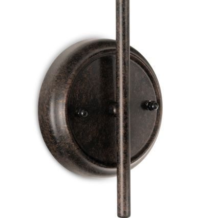 Brilagi - Zidna svjetiljka FORGE 1xE27/60W/230V crna
