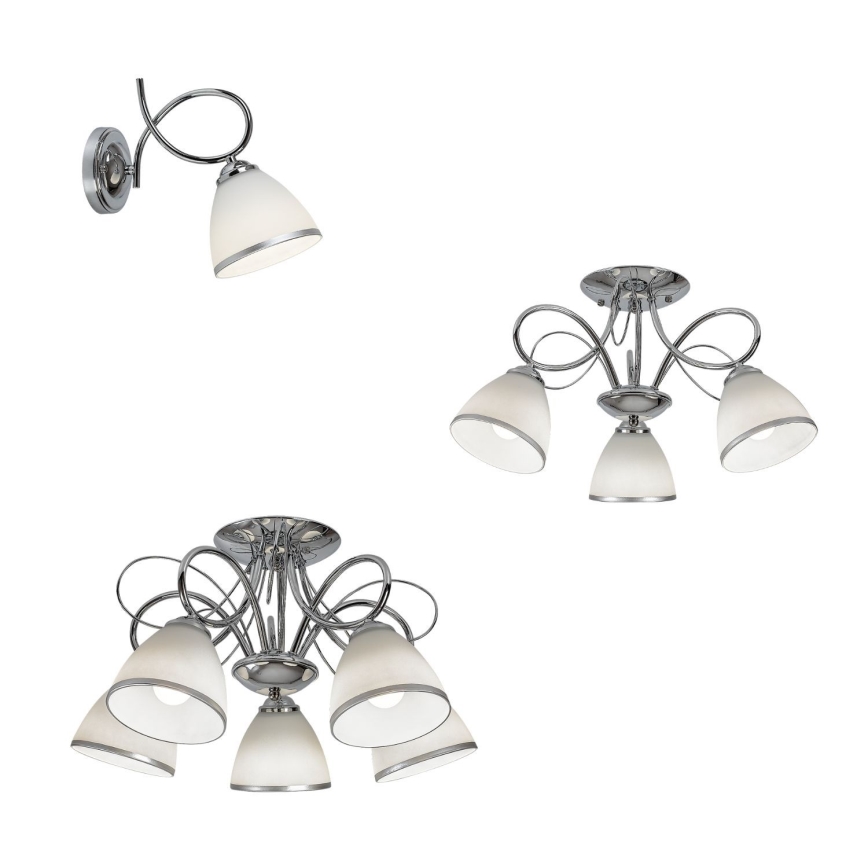 Brilagi - Zidna svjetiljka FRED 1xE27/60W/230V sjajni krom