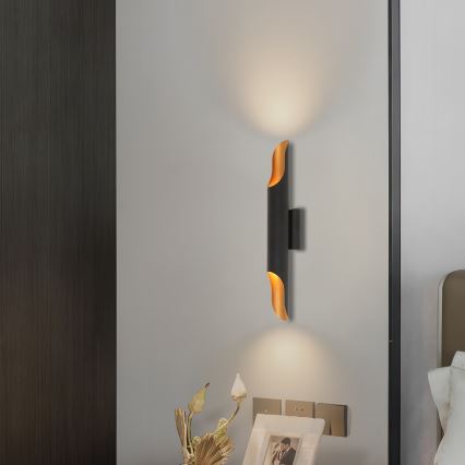 Brilagi - Zidna svjetiljka KALMAR 2xE27/40W/230V crna/brončana