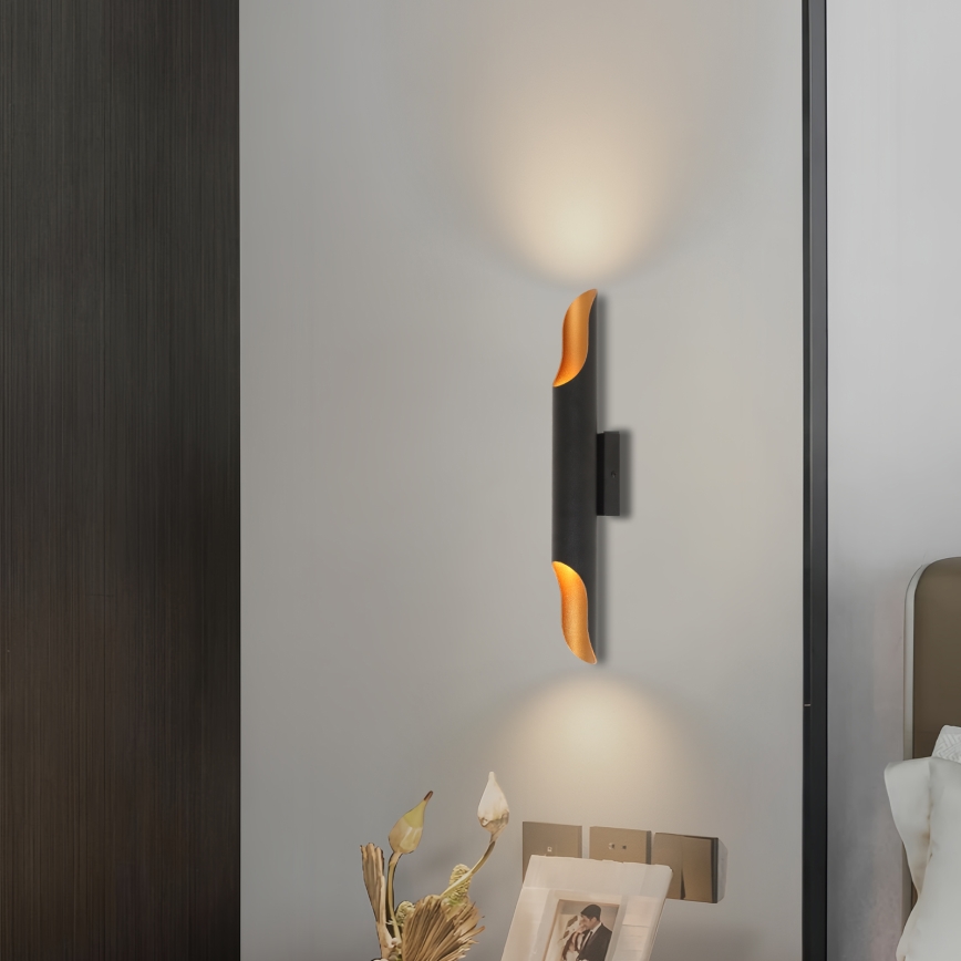 Brilagi - Zidna svjetiljka KALMAR 2xE27/40W/230V crna/brončana