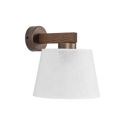 Brilagi - Zidna svjetiljka LATTE 1xE27/60W/230V borovina/bijela