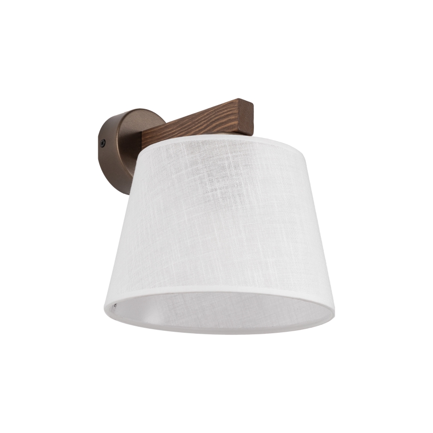 Brilagi - Zidna svjetiljka LATTE 1xE27/60W/230V borovina/bijela