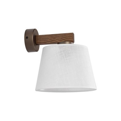 Brilagi - Zidna svjetiljka LATTE 1xE27/60W/230V borovina/bijela