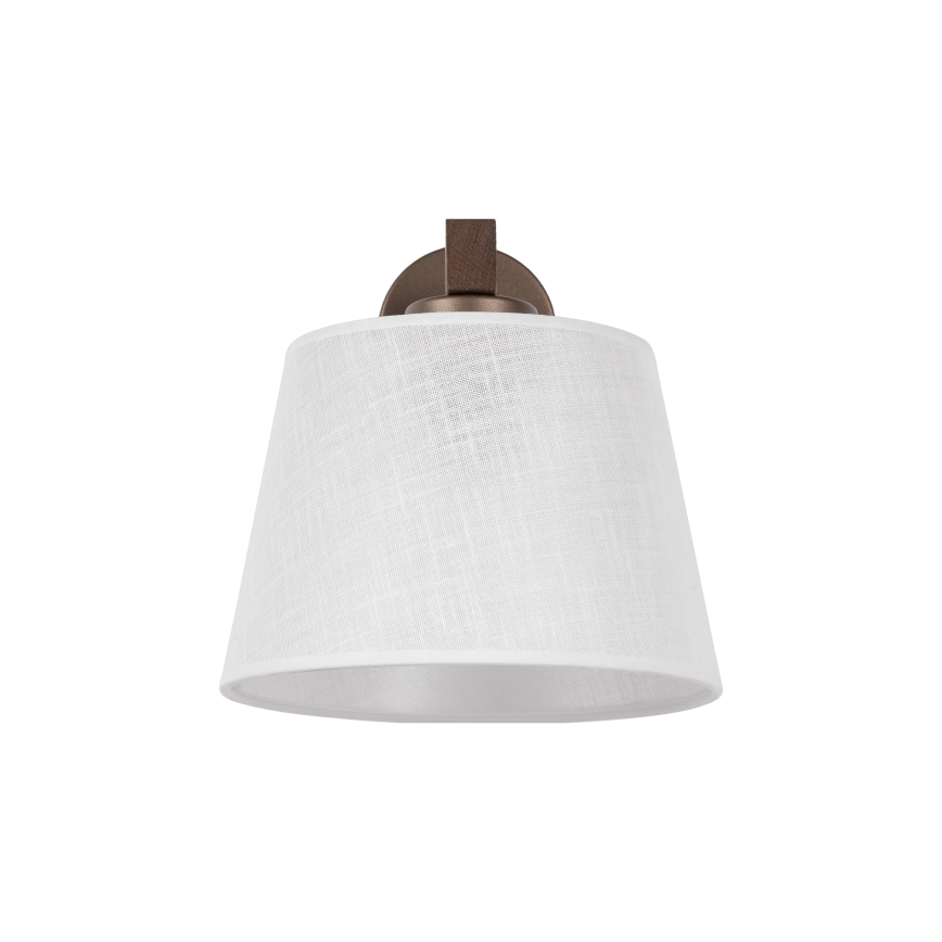 Brilagi - Zidna svjetiljka LATTE 1xE27/60W/230V borovina/bijela