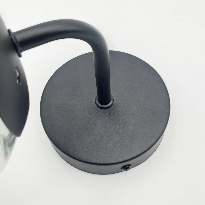 Brilagi - Zidna svjetiljka MALIVA 1xE14/15W/230V crna/prozirna