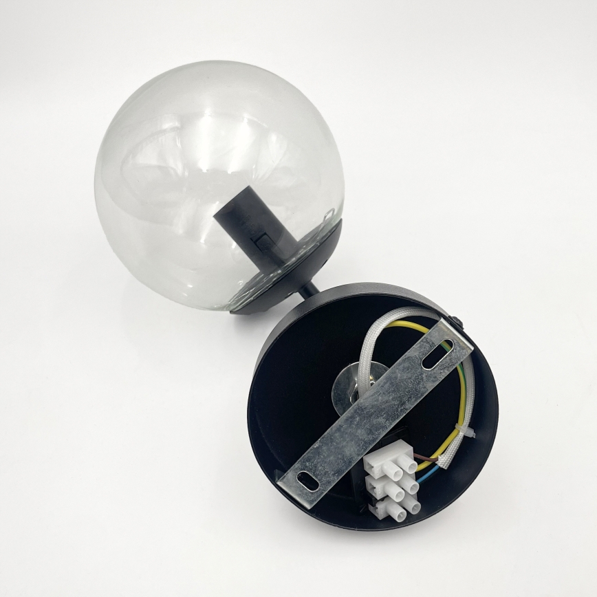 Brilagi - Zidna svjetiljka MALIVA 1xE14/15W/230V crna/prozirna