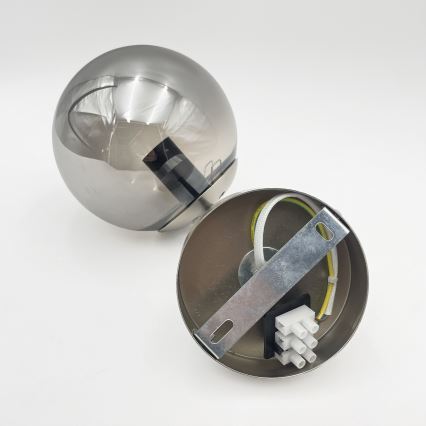 Brilagi - Zidna svjetiljka MALIVA 1xE14/15W/230V matni krom/dimljena