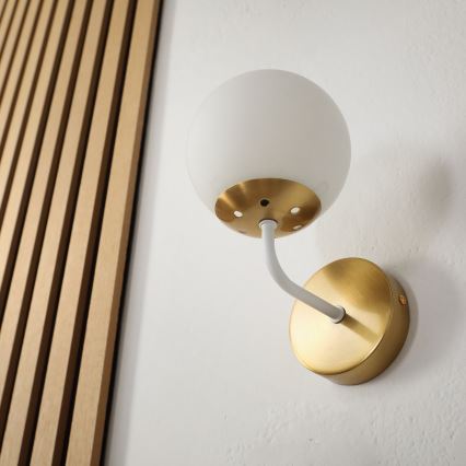 Brilagi - Zidna svjetiljka MALIVA 1xE14/15W/230V zlatna/bijela