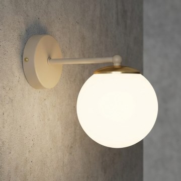 Brilagi - Zidna svjetiljka MILO ECRU 1xE27/60W/230V bež/zlatna
