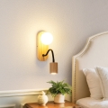 BRILAGI - Zidna svjetiljka MODERN WOOD 1xG9/5W/230V + 1xGU10/8W drvena