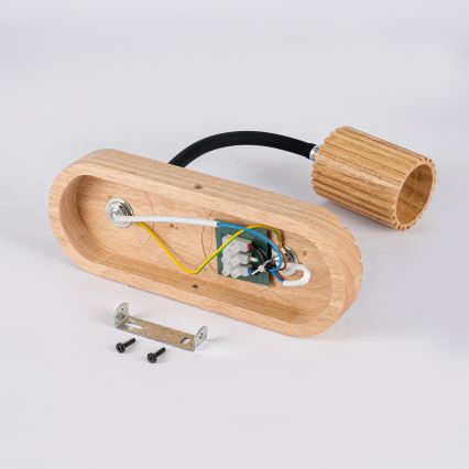 Brilagi - Zidna svjetiljka MODERN WOOD 1xG9/5W/230V + 1xGU10/8W drvena