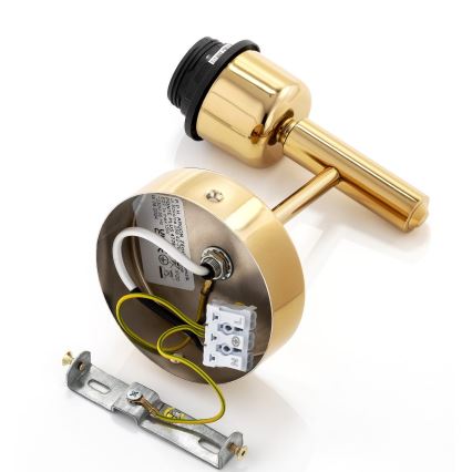 Brilagi - Zidna svjetiljka MONTE 1xE27/60W/230V crna/zlatna