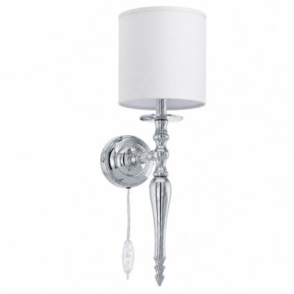 BRILAGI - Zidna svjetiljka NUBILA 1xE27/60W/230V sjajni krom/bijela