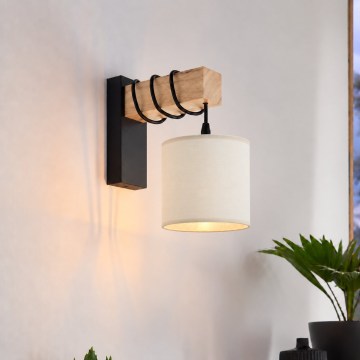 BRILAGI - Zidna svjetiljka NUBILA 1xE27/60W/230V smeđa/crna/krem