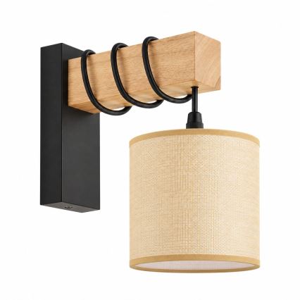 BRILAGI - Zidna svjetiljka NUBILA 1xE27/60W/230V smeđa/crna/svijetlo smeđa