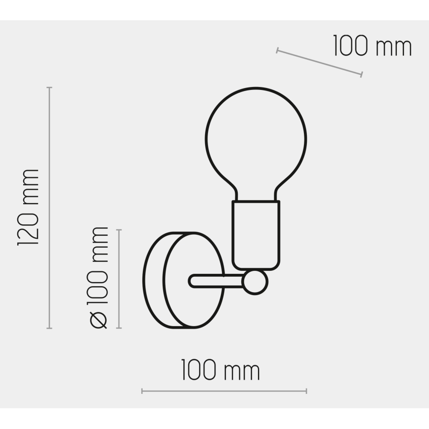 Brilagi - Zidna svjetiljka OMBORO 1xE27/60W/230V