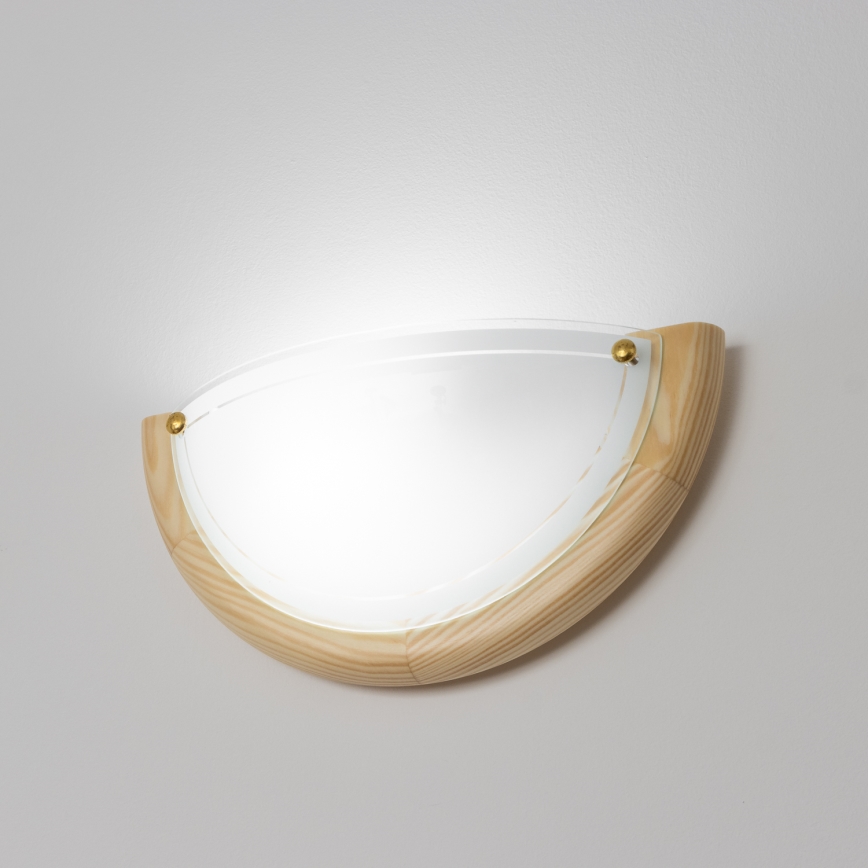 Brilagi - Zidna svjetiljka ORBIS 1xE27/60W/230V 30 cm borovica