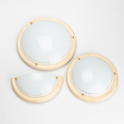 Brilagi - Zidna svjetiljka ORBIS 1xE27/60W/230V 30 cm borovica