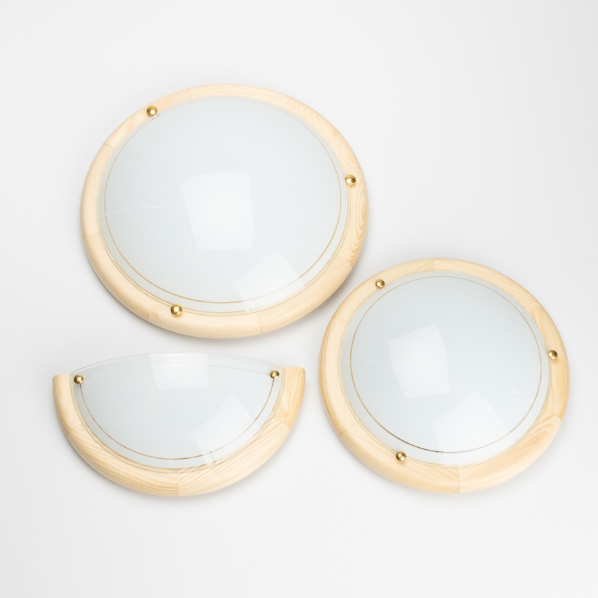 Brilagi - Zidna svjetiljka ORBIS 1xE27/60W/230V 30 cm borovica