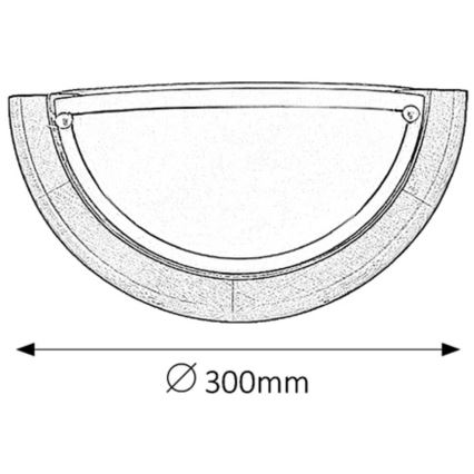Brilagi - Zidna svjetiljka ORBIS 1xE27/60W/230V 30 cm borovica