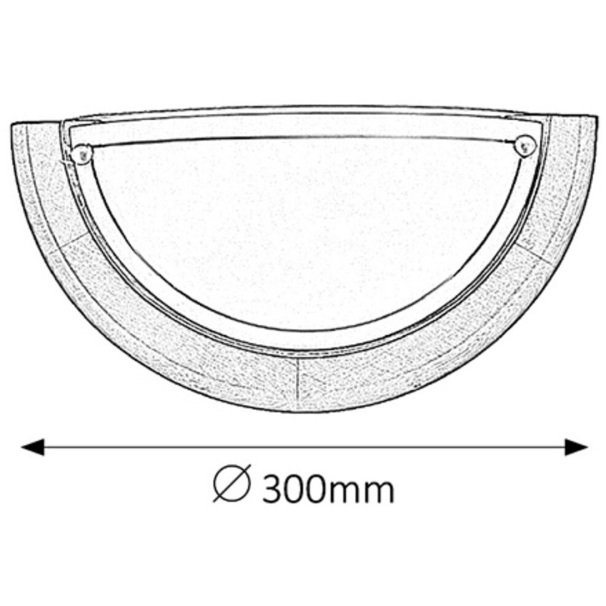 Brilagi - Zidna svjetiljka ORBIS 1xE27/60W/230V 30 cm borovica