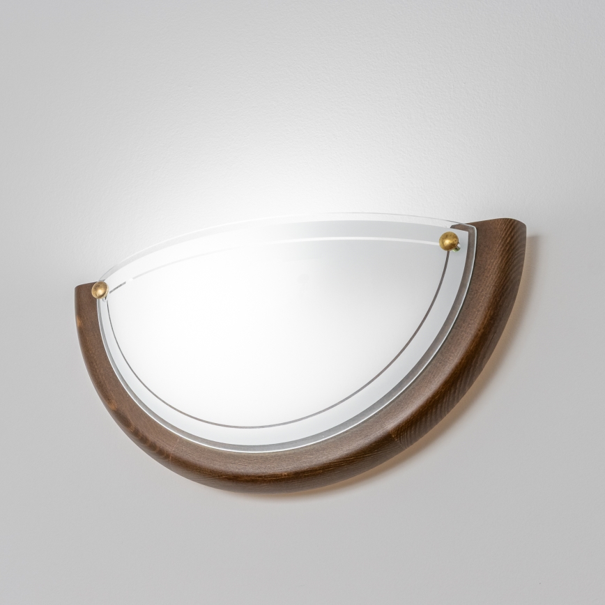 Brilagi - Zidna svjetiljka ORBIS 1xE27/60W/230V 30 cm borovina