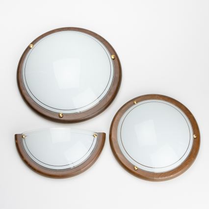 Brilagi - Zidna svjetiljka ORBIS 1xE27/60W/230V 30 cm borovina