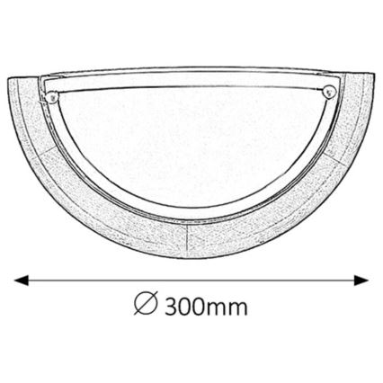 Brilagi - Zidna svjetiljka ORBIS 1xE27/60W/230V 30 cm borovina