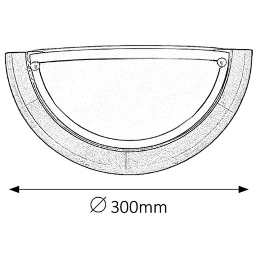 Brilagi - Zidna svjetiljka ORBIS 1xE27/60W/230V 30 cm borovina