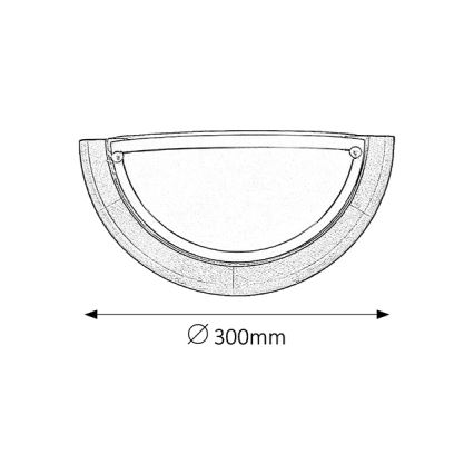Brilagi - Zidna svjetiljka ORBIS 1xE27/60W/230V 30 cm borovina