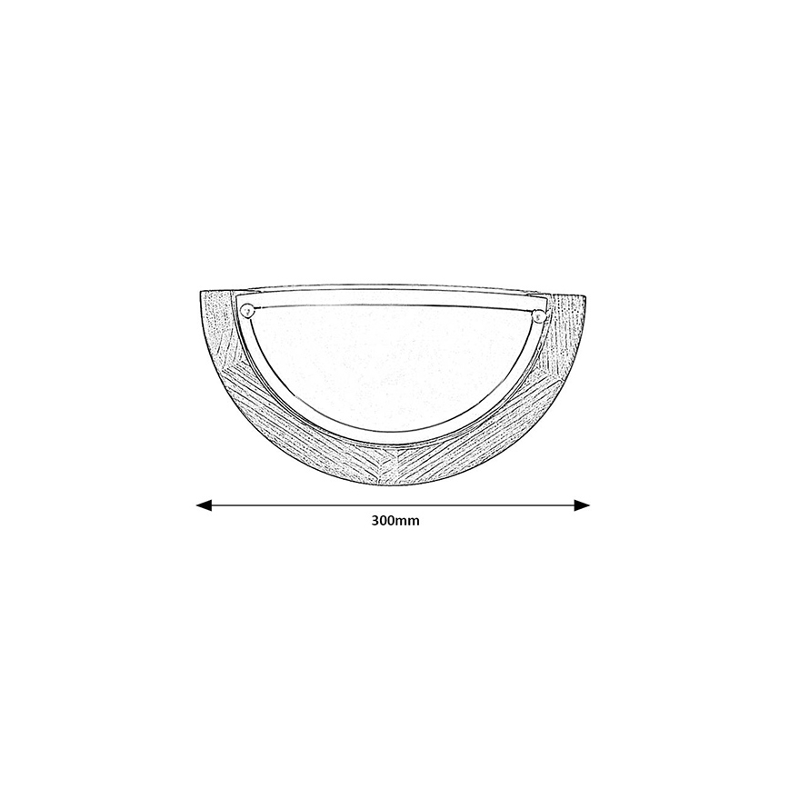 Brilagi - Zidna svjetiljka ORBIS 1xE27/60W/230V 30 cm borovina