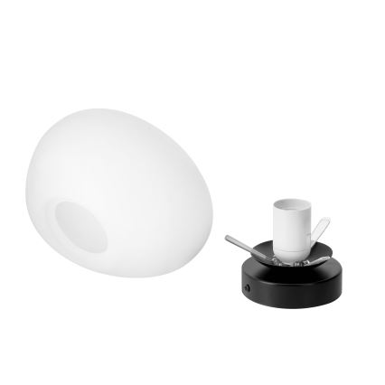 BRILAGI - Zidna svjetiljka PEBBLES 1xE27/40W/230V Ø 20 cm crna