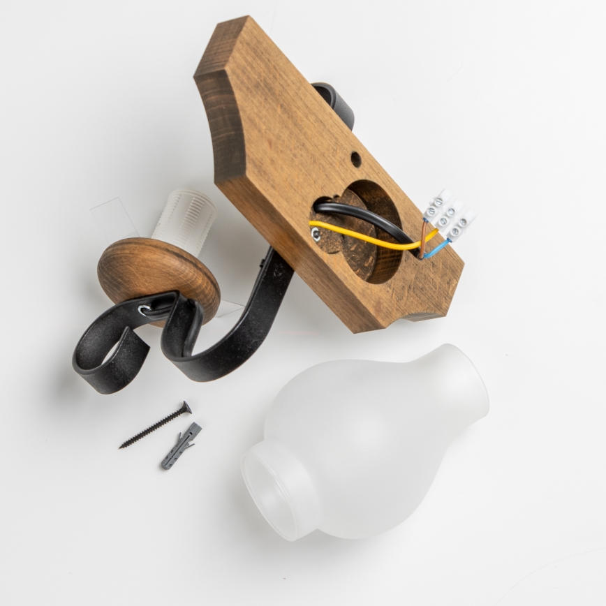 Brilagi - Zidna svjetiljka QUEEN 1xE14/40W/230V bukva