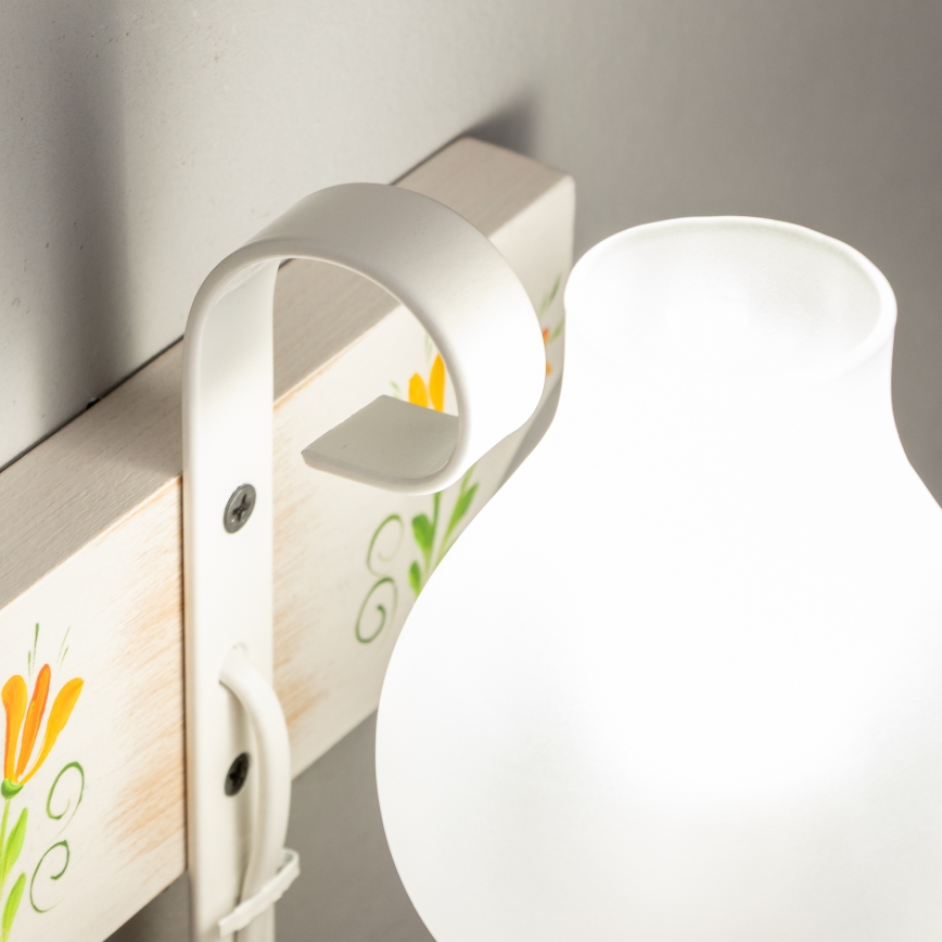 Brilagi - Zidna svjetiljka QUEEN 1xE14/40W/230V bukva/krem