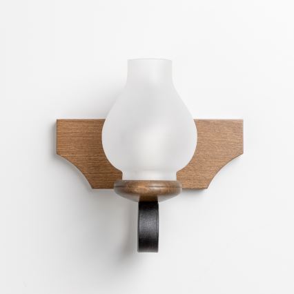 Brilagi - Zidna svjetiljka QUEEN 1xE14/40W/230V bukva/orah