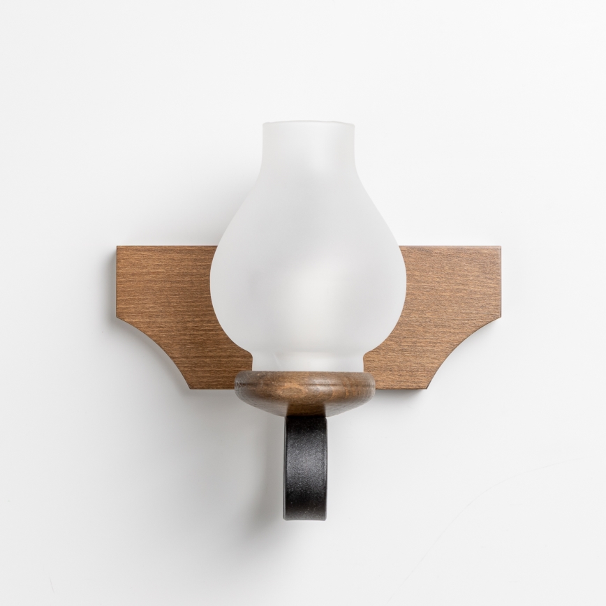 Brilagi - Zidna svjetiljka QUEEN 1xE14/40W/230V bukva/orah