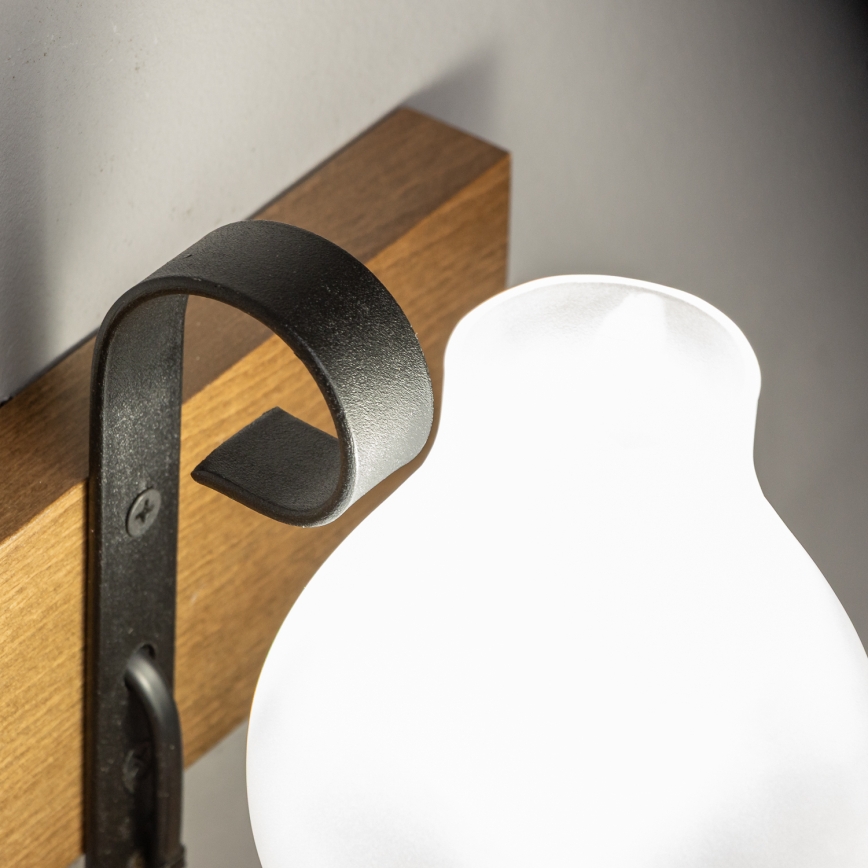 Brilagi - Zidna svjetiljka QUEEN 1xE14/40W/230V bukva/orah