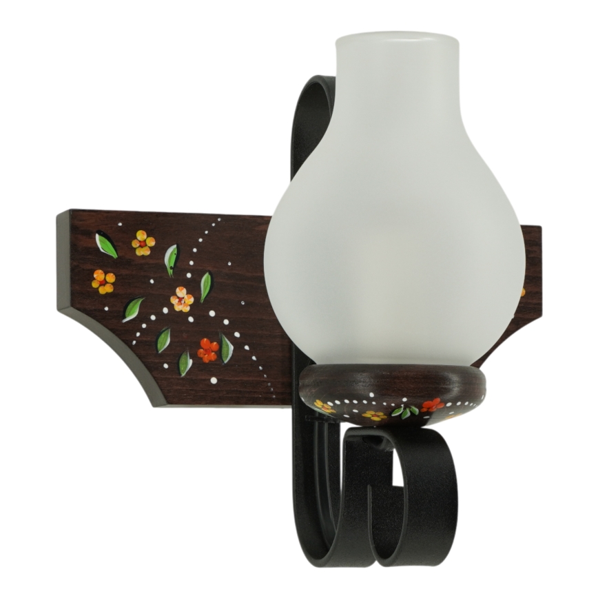 Brilagi - Zidna svjetiljka QUEEN 1xE14/40W/230V bukva/wenge