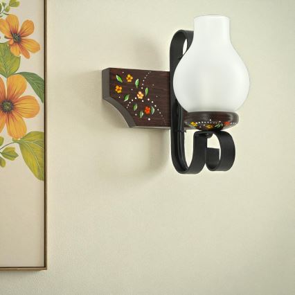 Brilagi - Zidna svjetiljka QUEEN 1xE14/40W/230V bukva/wenge