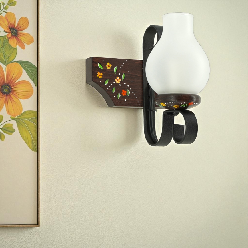 Brilagi - Zidna svjetiljka QUEEN 1xE14/40W/230V bukva/wenge