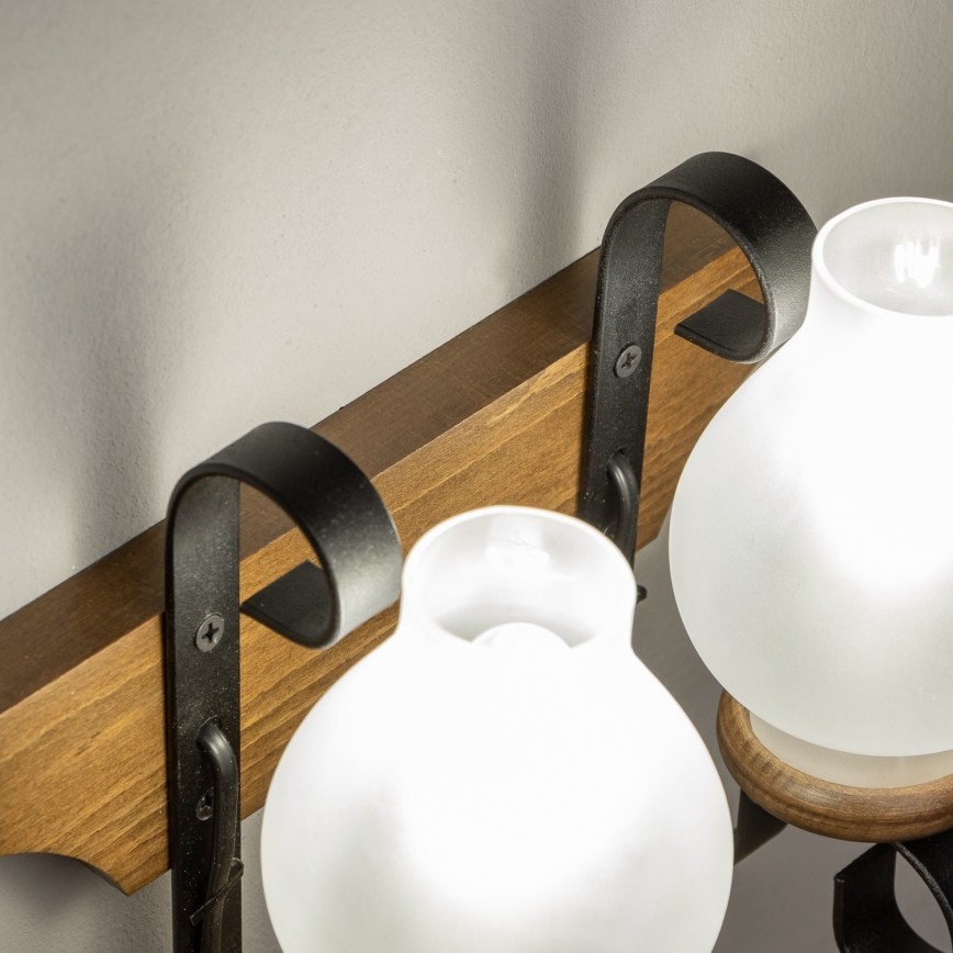 Brilagi - Zidna svjetiljka QUEEN 2xE14/40W/230V bukva/orah