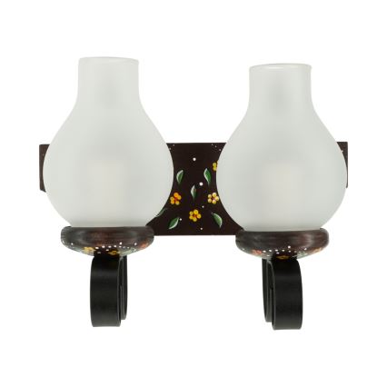 Brilagi - Zidna svjetiljka QUEEN 2xE14/40W/230V bukva/wenge